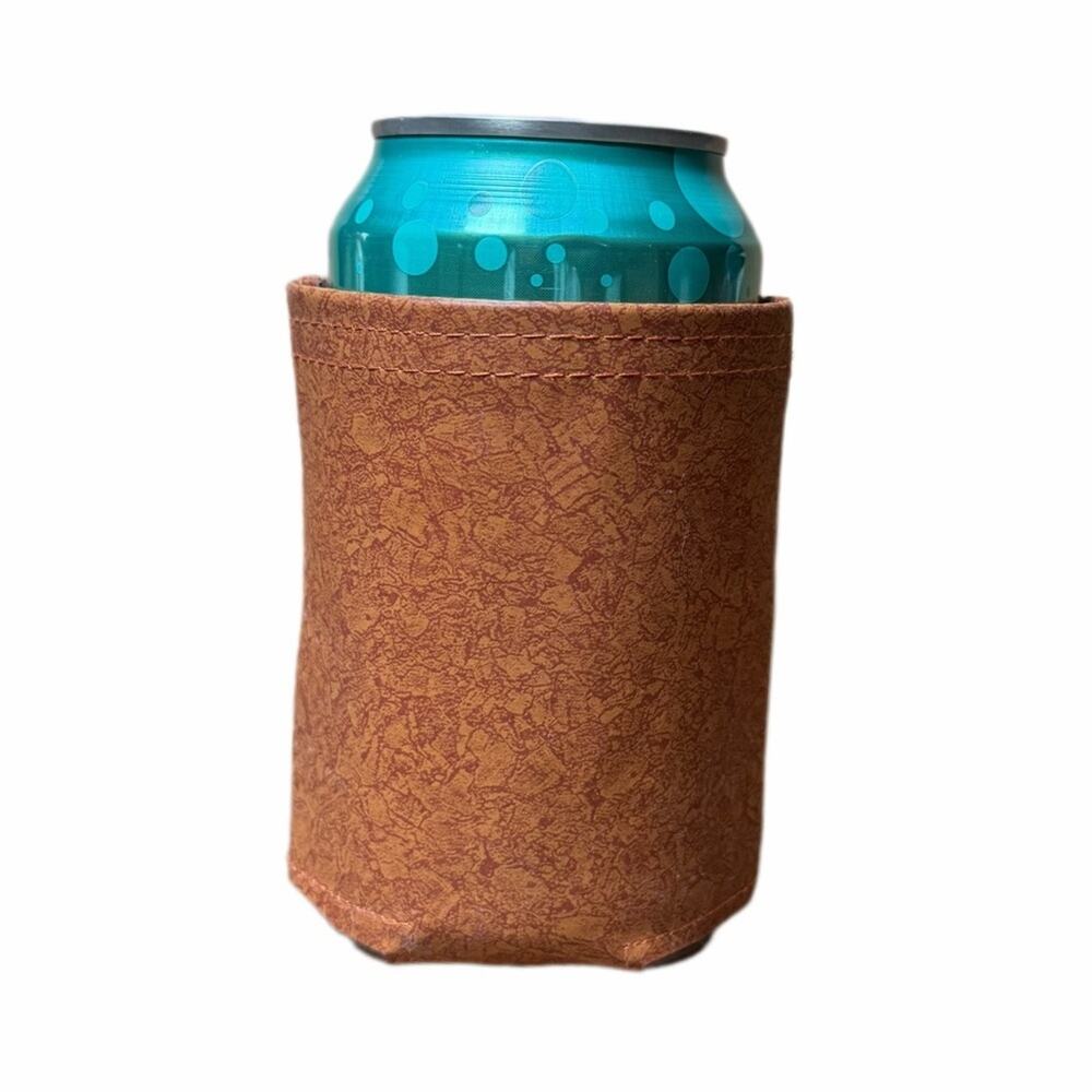 Brown Can Cooler Sleeve handmade